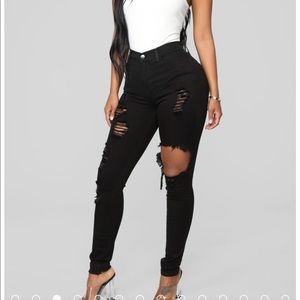 Glistening jeans FASHION NOVA